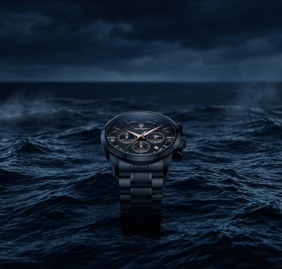 Vanta Black Luxury Watch