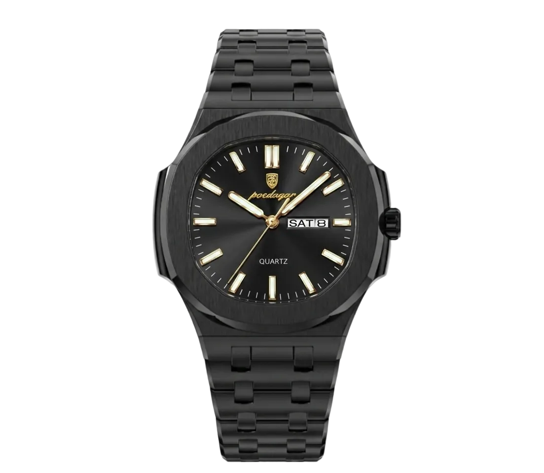 Lynx black luxury watch