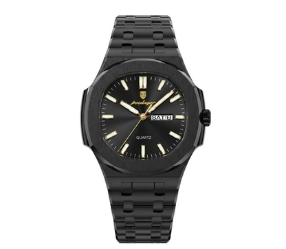 Lynx black luxury watch