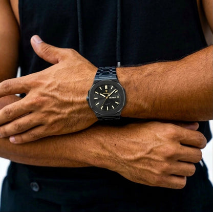 Lynx black luxury watch