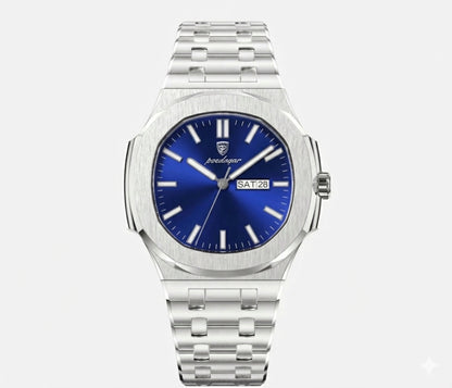 Lynx luxury watch with a blue dial