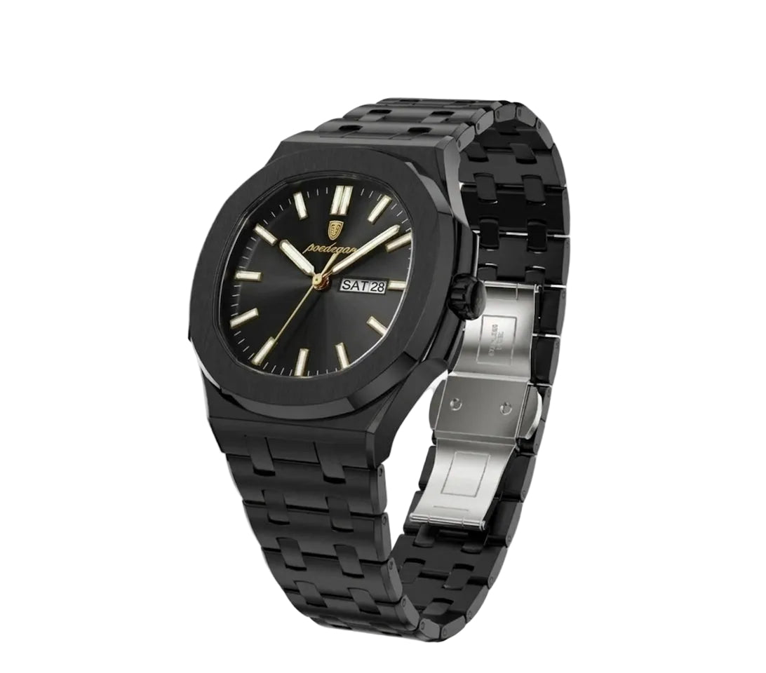 Lynx black luxury watch