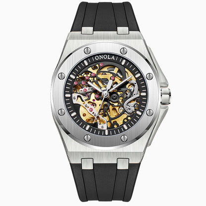 Noble Oak silver watch