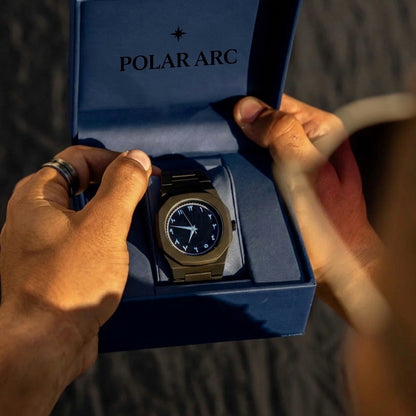 Polararc Blancier black arabic dial watch