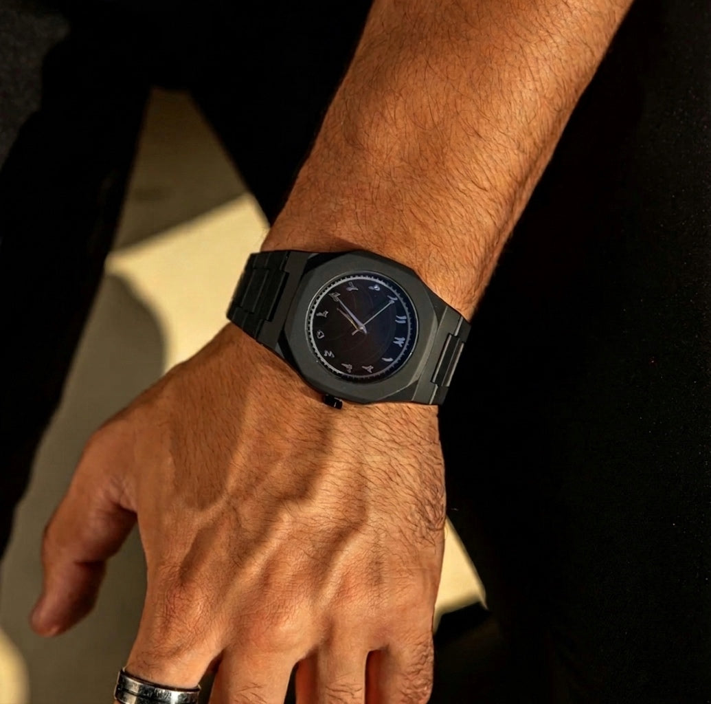 Polararc Blancier black dial watch