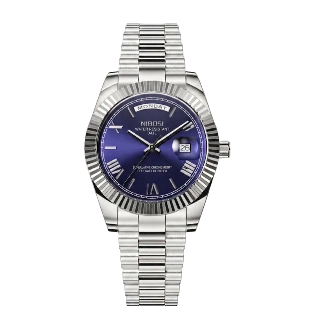 Corsa luxury watch with blue dial