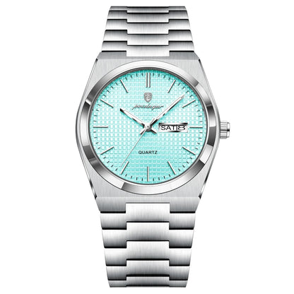 Polararc Glacial luxury quartz watch with light blue dial
