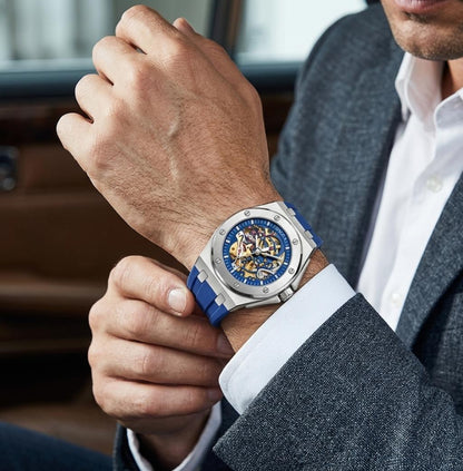 Noble Oak Gold Skeleton Watch