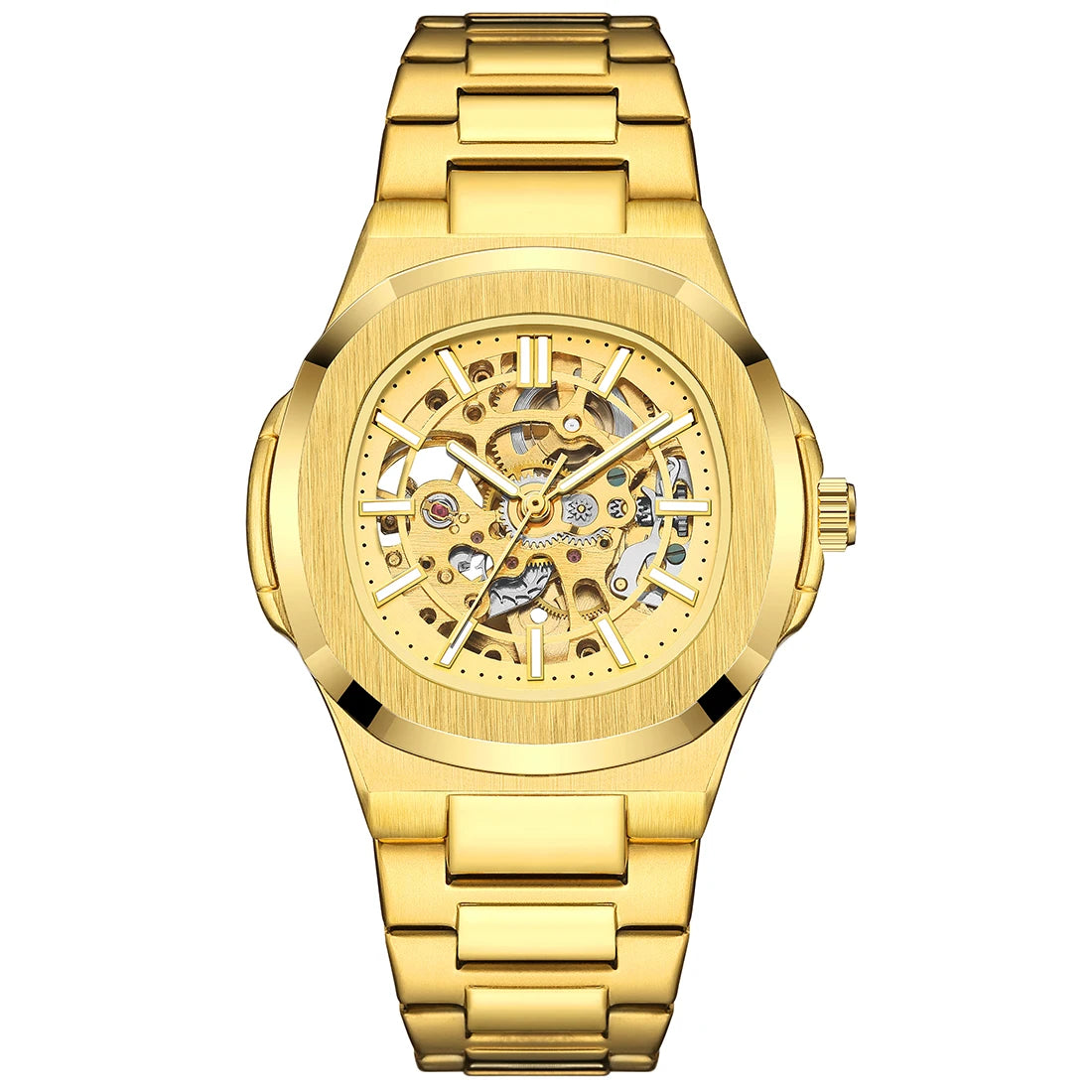 Polararc Skeleton Hollow Tonneau Skeleton Automatic Watch