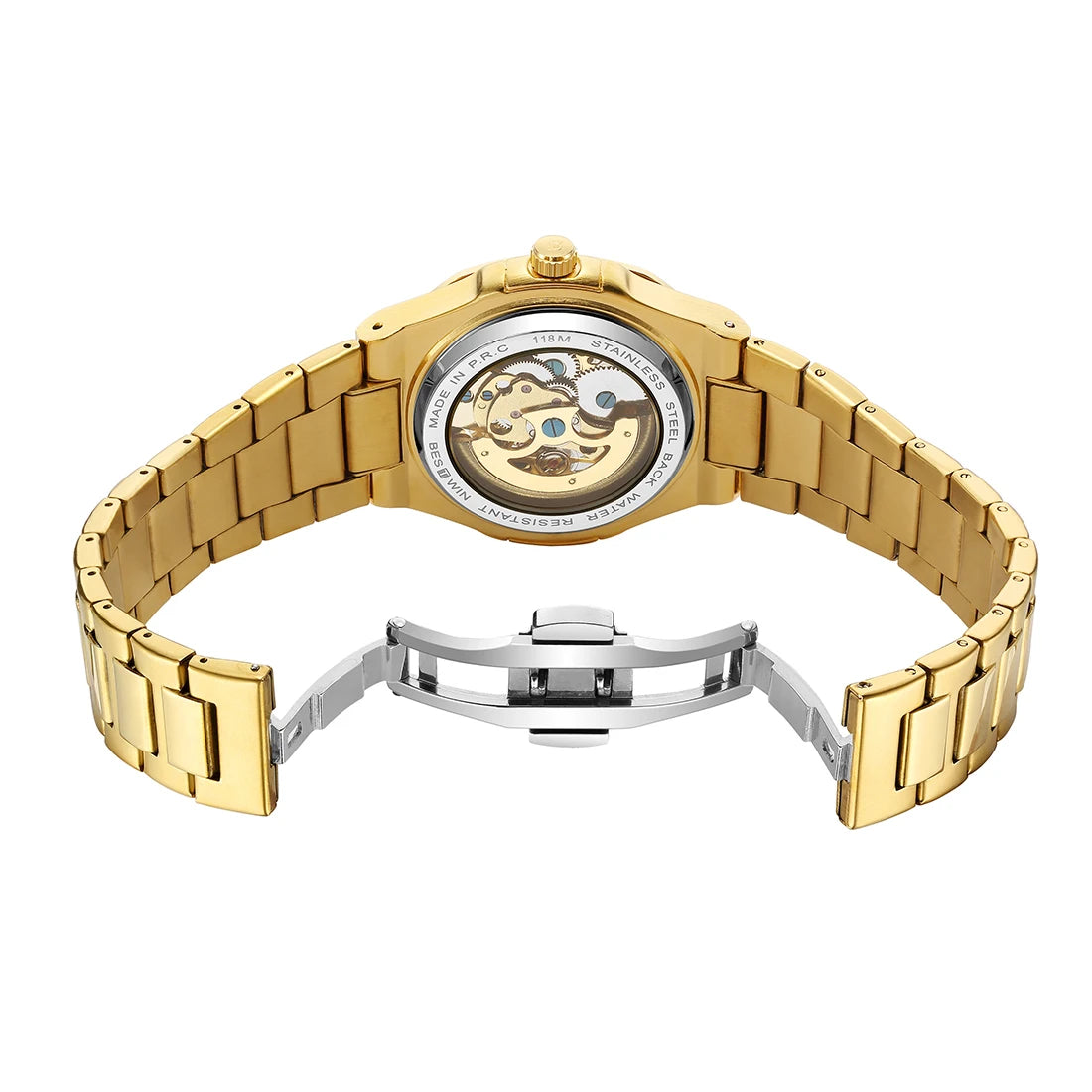 Polararc Skeleton Hollow Tonneau Skeleton Automatic Watch