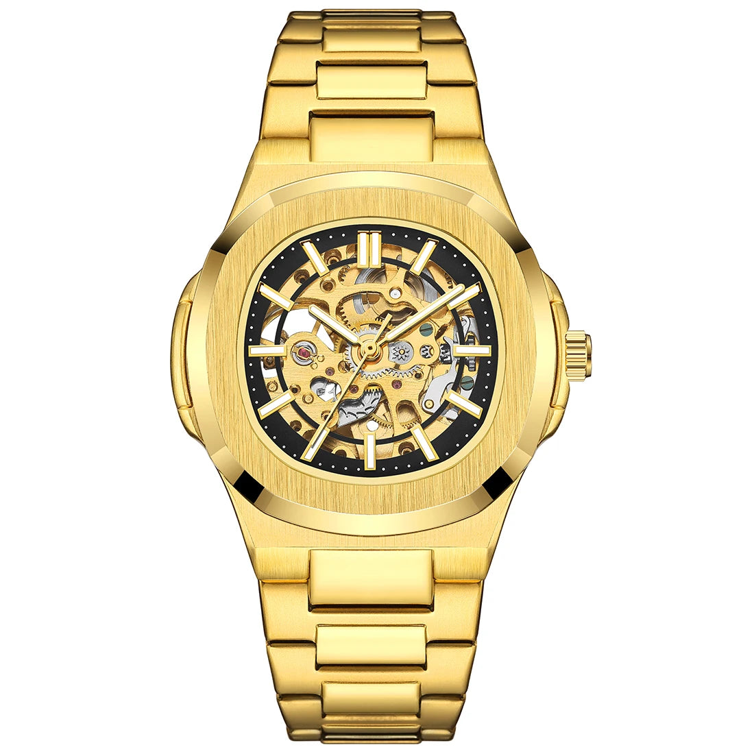 Polararc Skeleton Hollow Tonneau  Automatic Watch