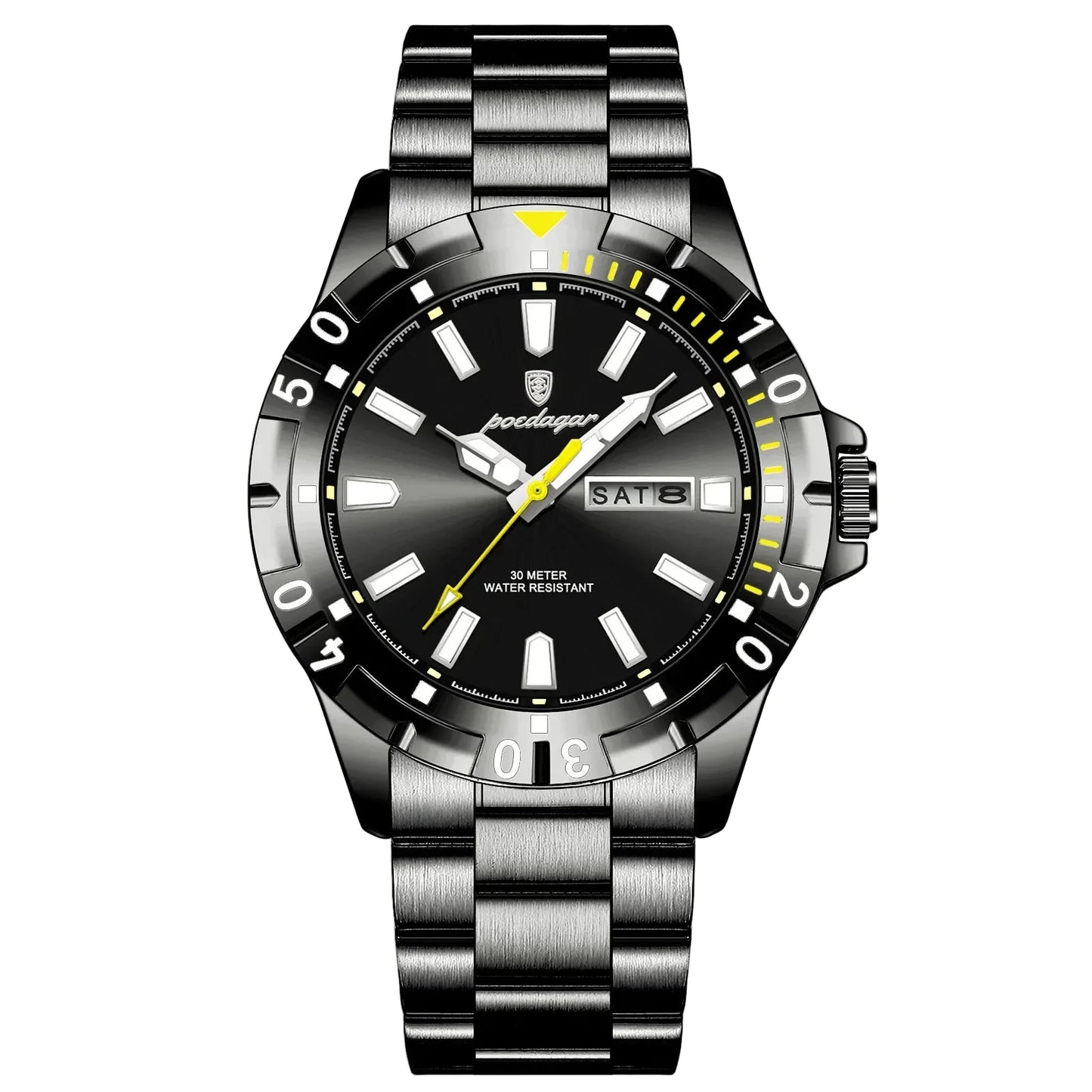Polararc Valemere Quartz Watch stainless steel bracelet