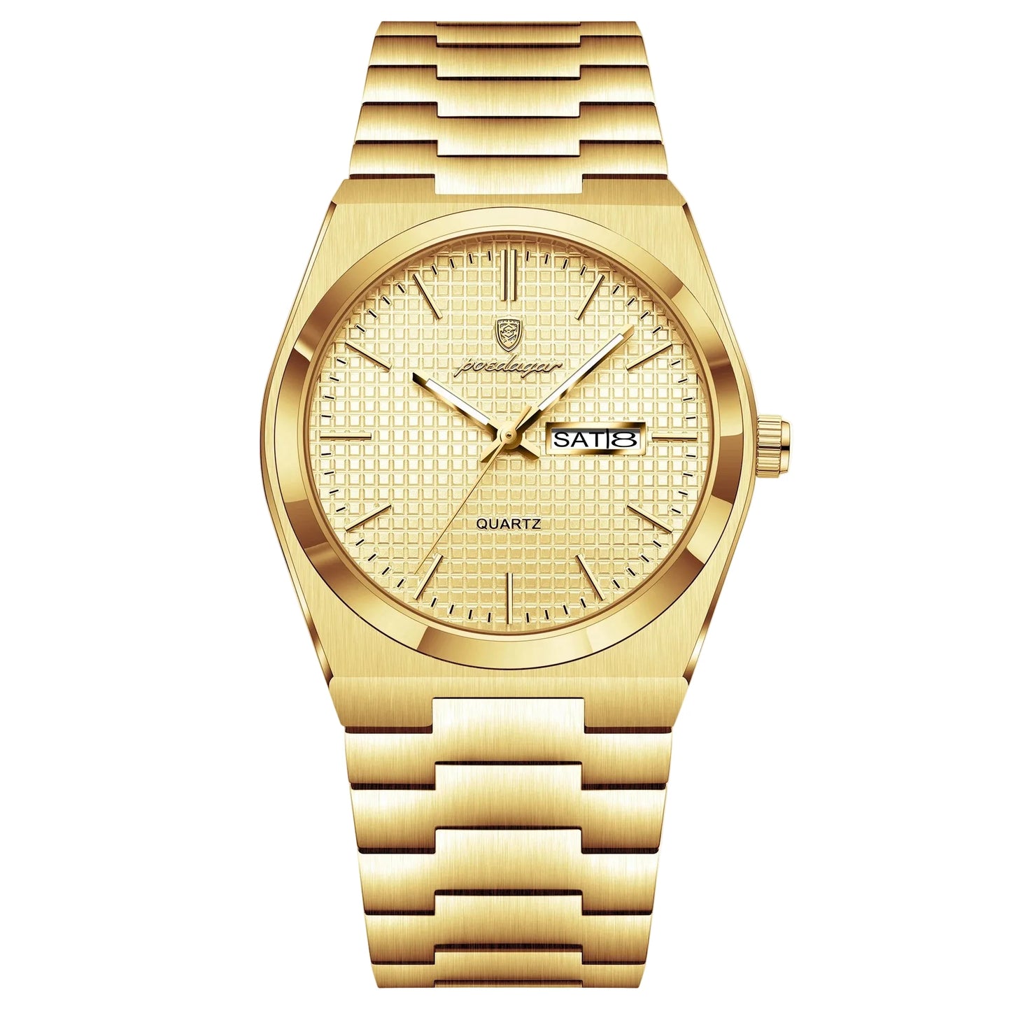 Premium lifestyle styling with the silver Polararc Glacial men's wristwatch