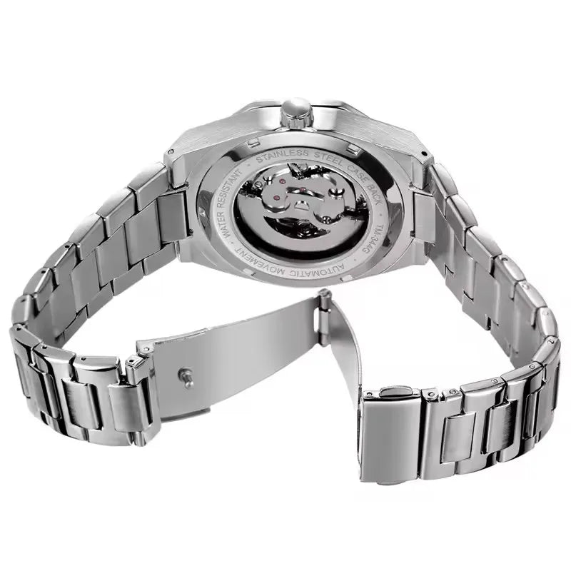 Stainless steel back of Polararc Spine Quartz watch