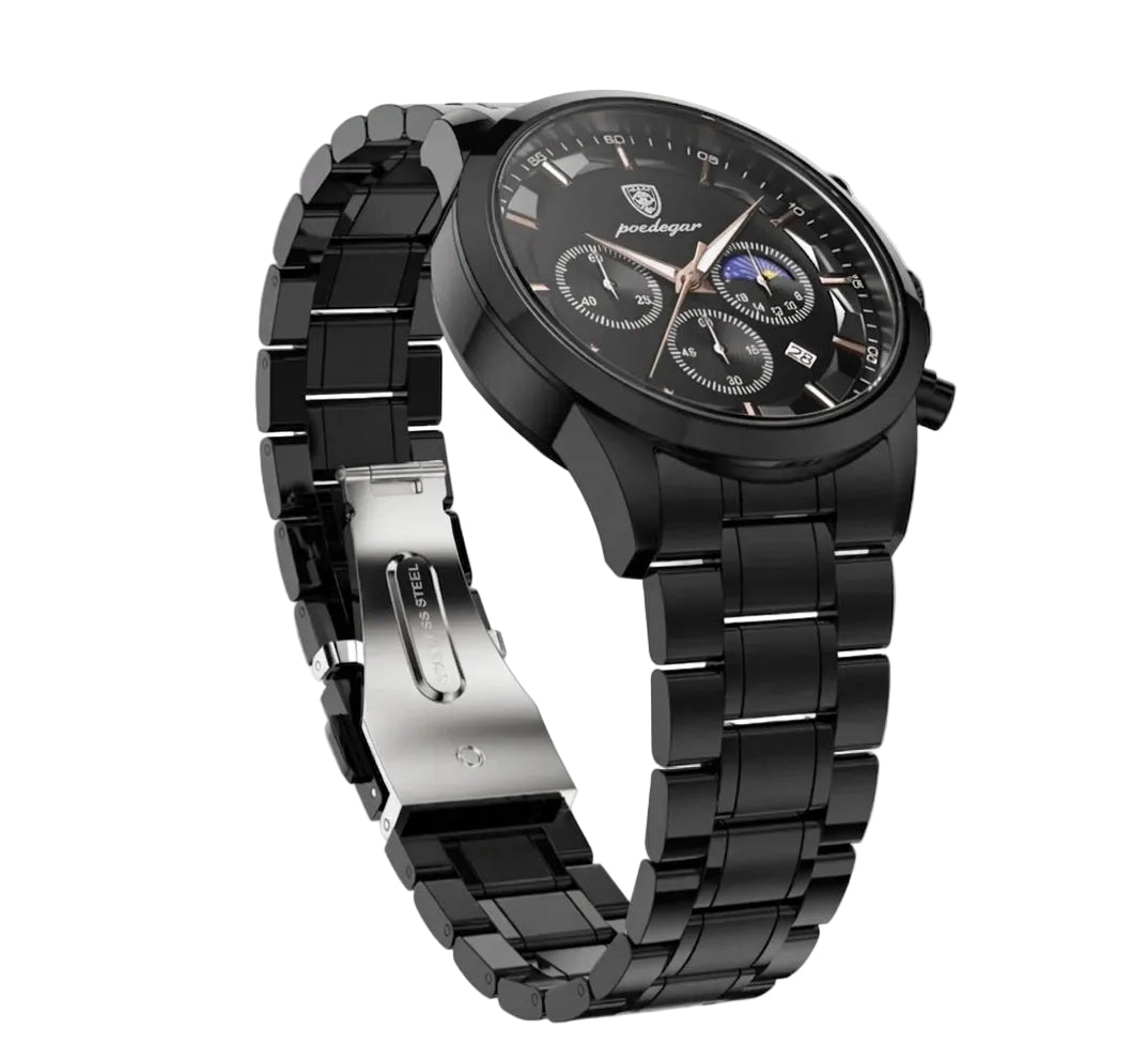 Vanta black stainless steel watch 