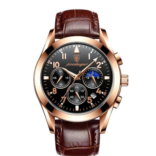 Voyager leather watch